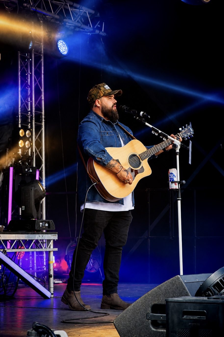 Kerryl with the crowd at a festival