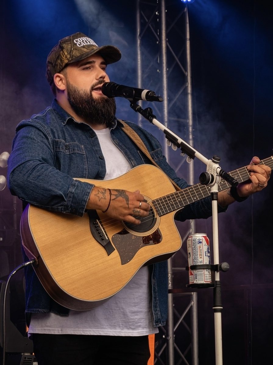 Kerryl playing an acoustic set